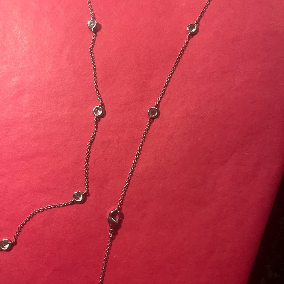 Cubic Z necklace (not sure exact material of chain but no visible tarnishing) - Picture 6 of 6